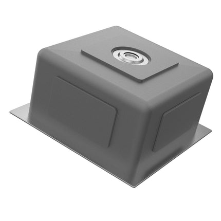 Évier de cuisine fonctionnel avec système anti-déchets - Acier inoxydable - 40x40 - Cyllene