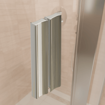 Cabine de douche avec traitement Nano - Chrome - 90 cm - Bogota