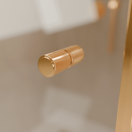 Porte de douche pivotante avec revêtement Nano - Or brillant - 90 cm - Rio