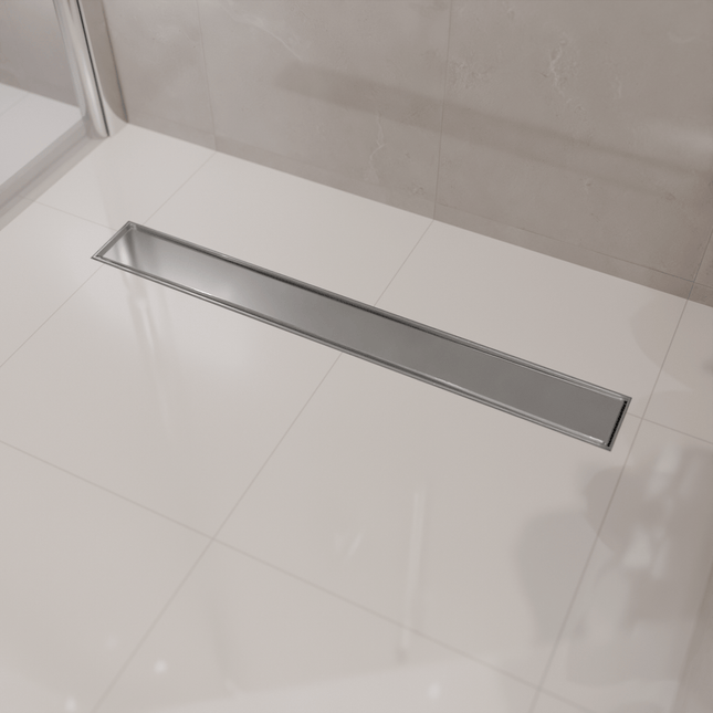 Caniveau de douche en acier inoxydable brossé - 80 cm - DS CONCEPT