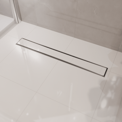Caniveau de douche en acier inoxydable brossé - 80 cm - DS CONCEPT