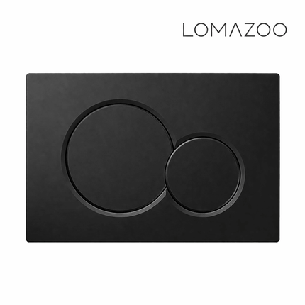 Toilette suspendue design sans bride avec réservoir encastré - Noir - Linea
