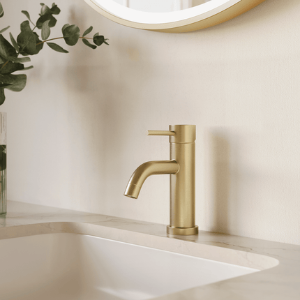 Robinet de lavabo avec finition or brossé - DS CONCEPT Elara