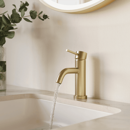 Robinet de lavabo avec finition or brossé - DS CONCEPT Elara