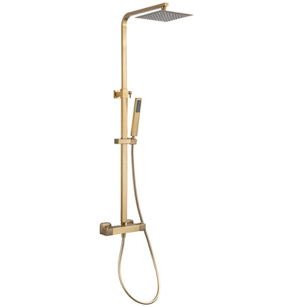Douche pluie avec mitigeur thermostatique - Or - Étoile