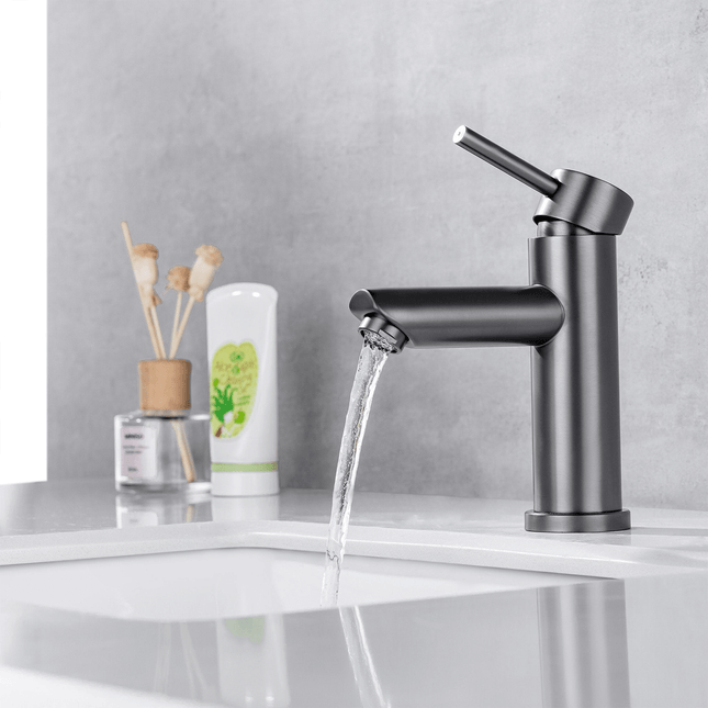 Mitigeur de lavabo finition gun metal - Evelyn