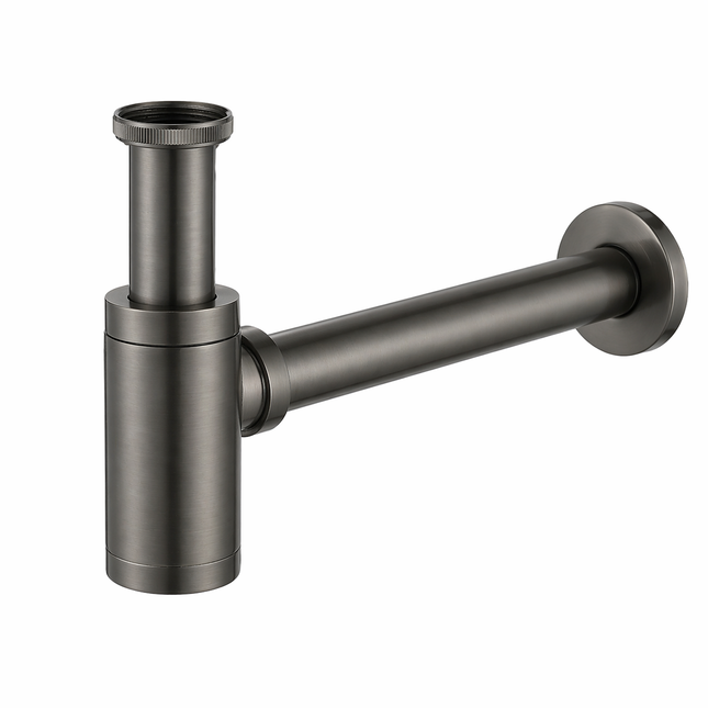 Siphon lavabo finition Gun Metal - 4,4 cm - DS CONCEPT