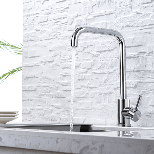 Robinet de cuisine à bec haut chromé avec technologie SilkTouch® - Chrome - HYBRIS