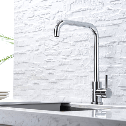 Robinet de cuisine à bec haut chromé avec technologie SilkTouch® - Chrome - HYBRIS
