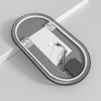Miroir de salle de bains LED avec éclairage réglable - 50 x 90 cm - Leipzig
