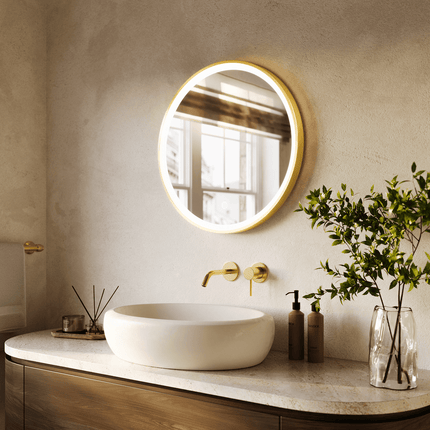 Miroir salle de bains avec fonction anti-buée et éclairage LED - 60 cm - LONDRES