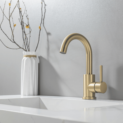 Robinet de lavabo finition dorée - DS CONCEPT Lysa