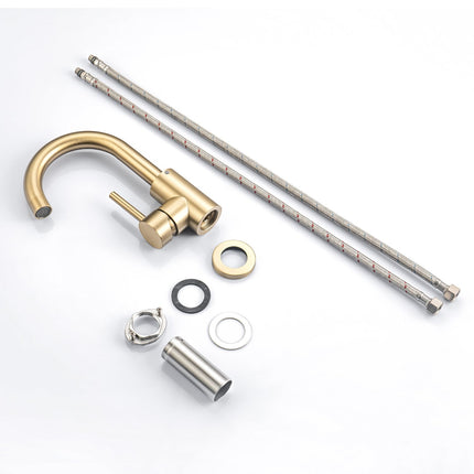 Robinet de lavabo finition dorée - DS CONCEPT Lysa