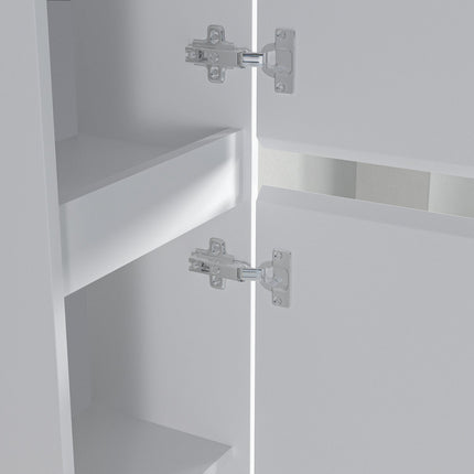 Armoire colonne suspendue blanc brillant - 35 cm - Marbella