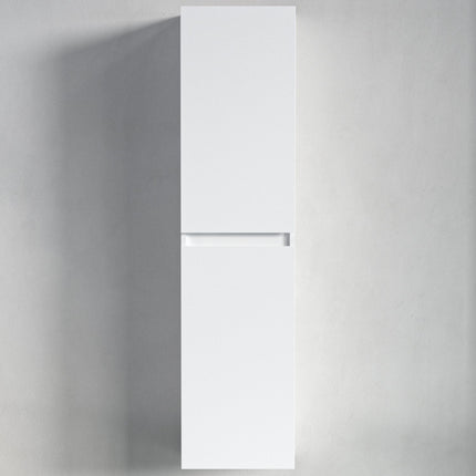Armoire colonne suspendue blanc brillant - 35 cm - Marbella