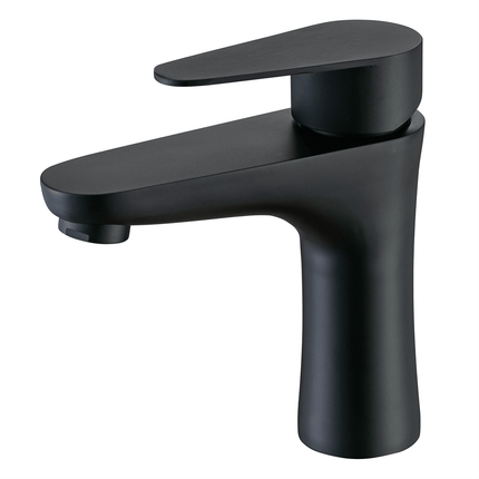 Mitigeur lavabo design moderne finition noire mate - Mary
