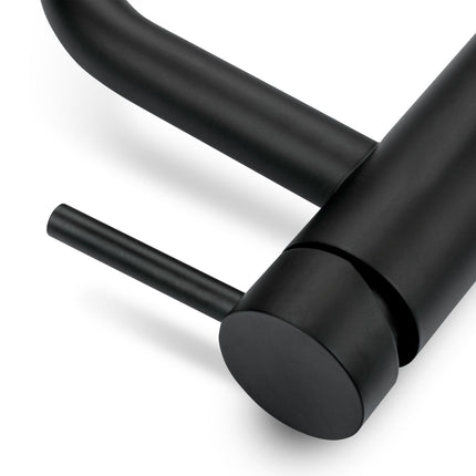 Mitigeur de lavabo noir avec technologie CleanPlus - Nova