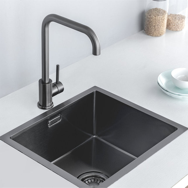 Évier de cuisine en acier inoxydable finition Onyx - 50x40 - DS CONCEPT