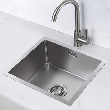 Évier design contemporain avec installation flexible - 50 cm - Orion