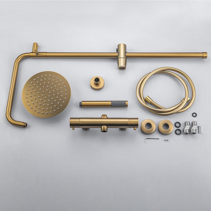 Douche pluie dorée avec mitigeur thermostatique - Orléan DS CONCEPT