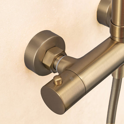 Douche pluie dorée avec mitigeur thermostatique - Orléan DS CONCEPT