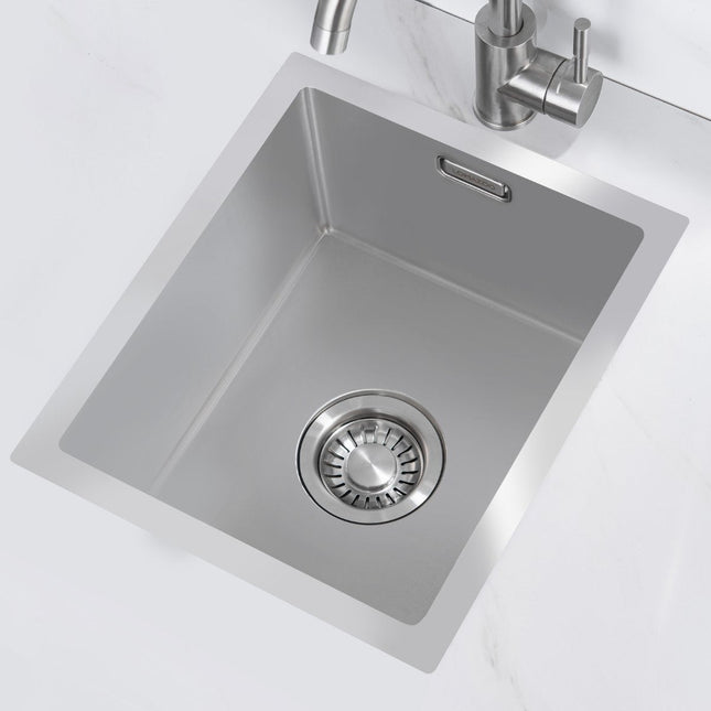Évier inoxydable silencieux avec cuve profonde - Polaris - 34x40
