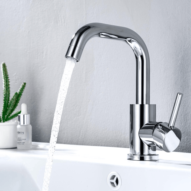 Robinetterie de lavabo finition chromée brillante avec technologie SilkTouch® - ROSELY