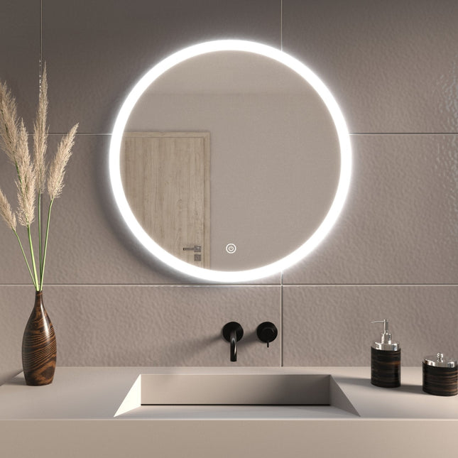 Miroir salle de bains LED avec fonction anti-buée - 60 cm - SEATTLE