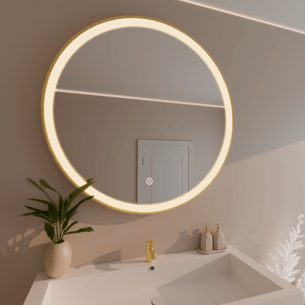 Miroir rond LED avec fonction anti-buée - 100 cm - SOHO