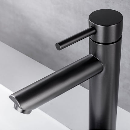Robinet de lavabo avec vasque posée - Gun Metal - Tess