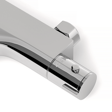 Mitigeur thermostatique bain finition chromée - 15 cm - DS CONCEPT
