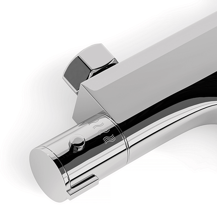 Mitigeur thermostatique bain finition chromée - 15 cm - DS CONCEPT