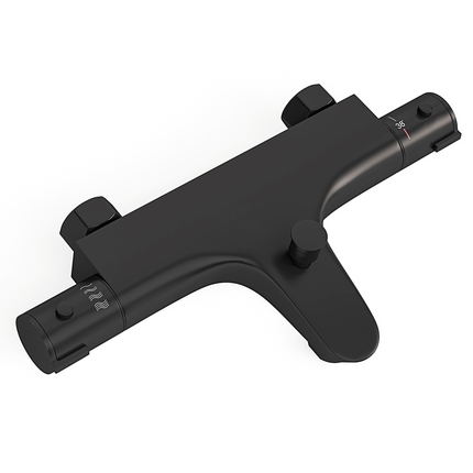 Mitigeur thermostatique bain finition noire mate - 15 cm - DS CONCEPT