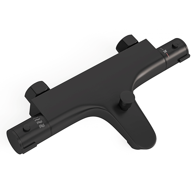 Mitigeur thermostatique bain finition noire mate - 15 cm - DS CONCEPT