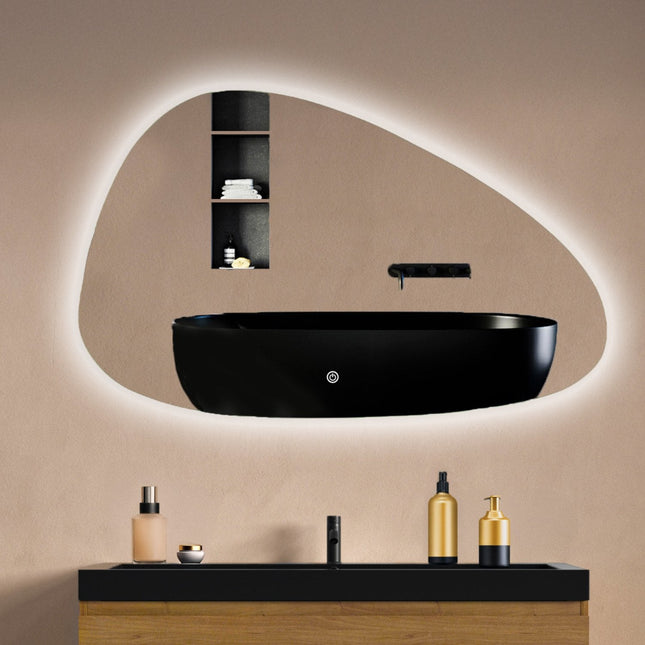 Miroir salle de bain LED avec fonction anti-buée - 100 cm - Valencia