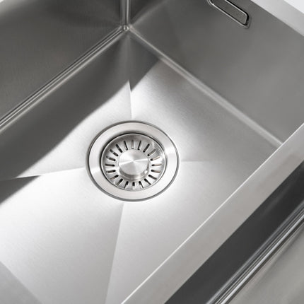 Évier double avec cuves profondes - acier inoxydable - 34-40 - Windsor